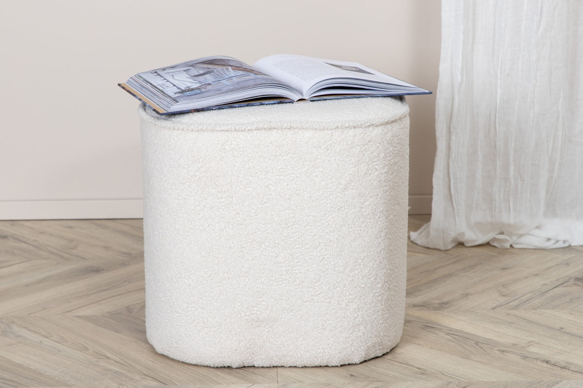 Pouf ø44 ⌀44 White