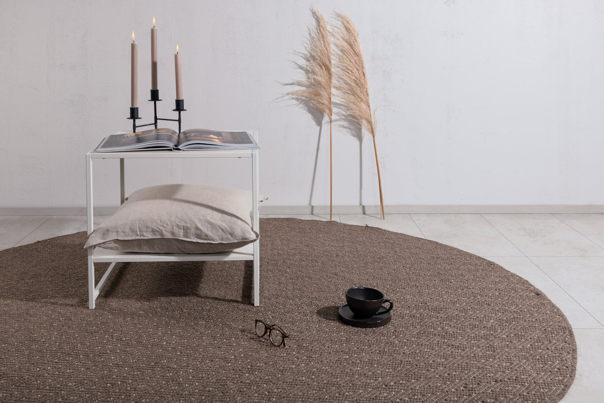 Round Carpet ⌀200 Brown