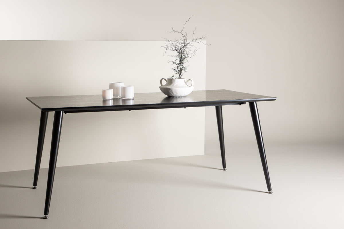 Rectangular Dining Table 180 x 75 x 90 Black