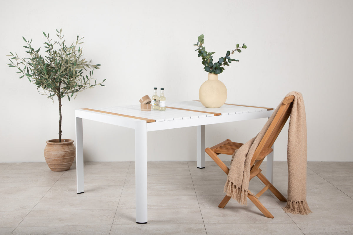Rectangular Dining Table 90 x 150 White