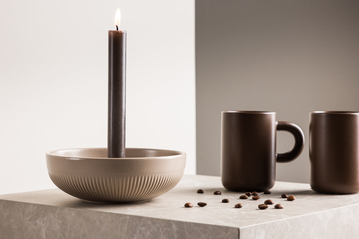 Candlestick ø18 Beige