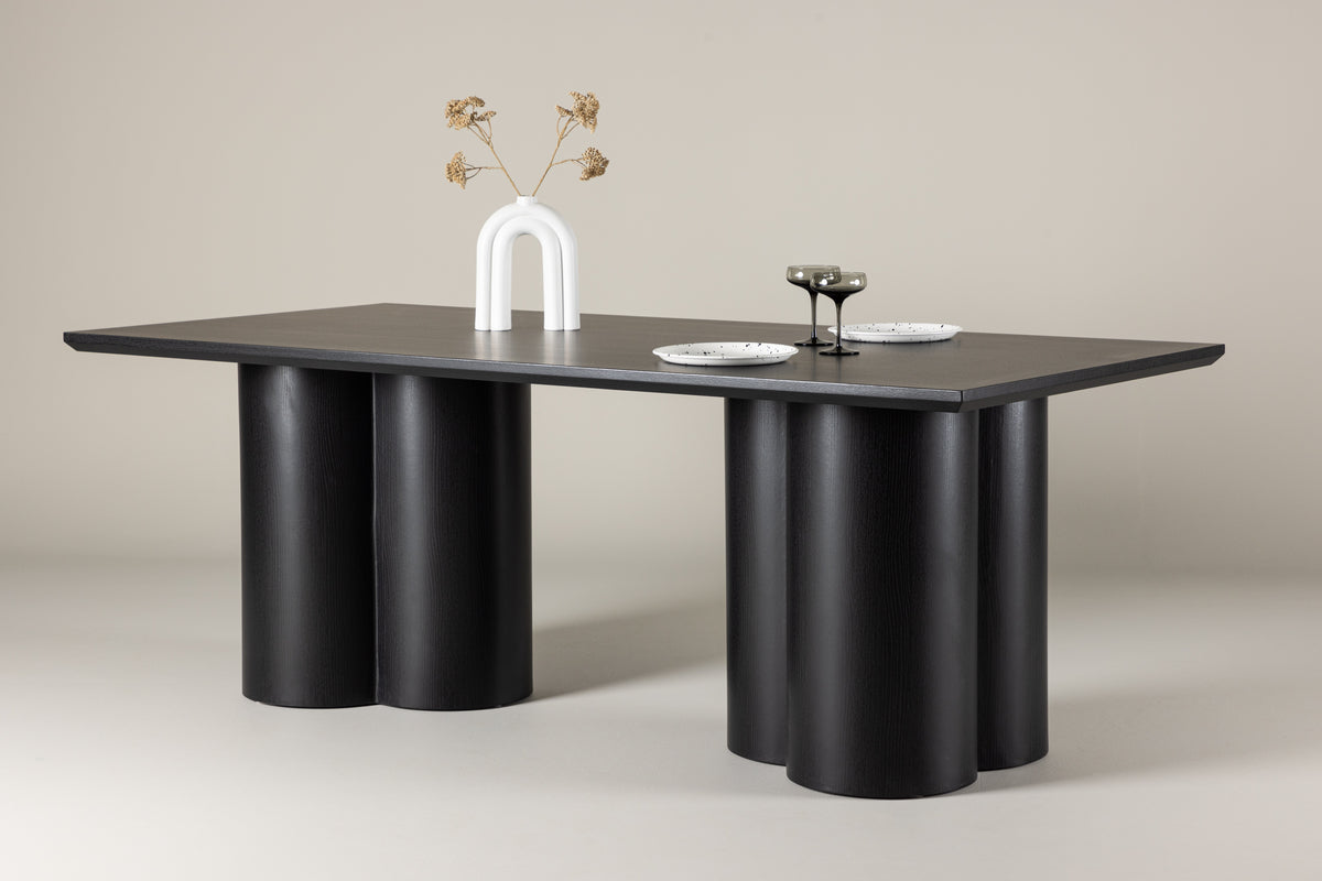 Rectangular Dining Table 100 x 210 Black