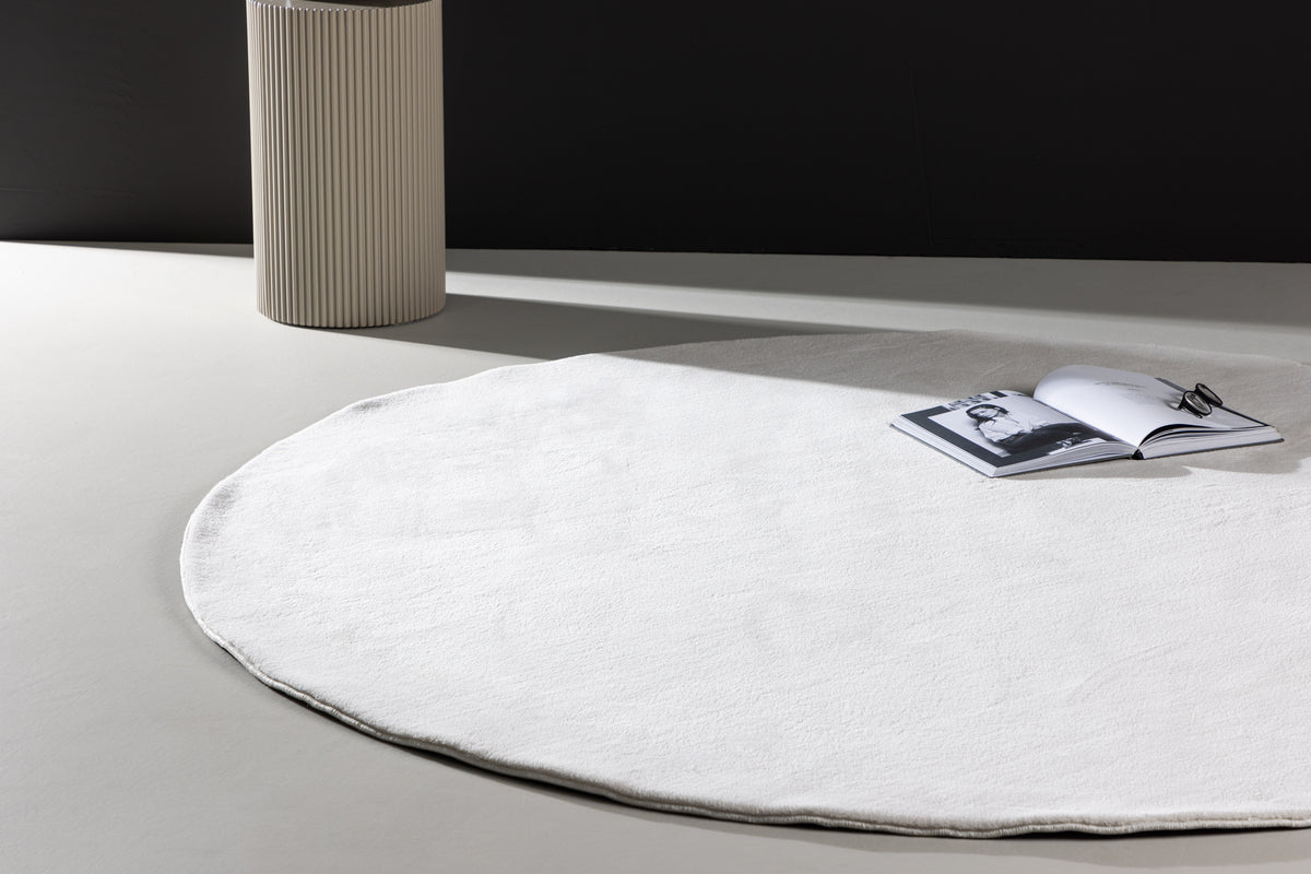 Round Carpet ⌀200 White