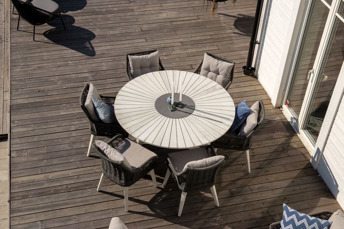 Round Dining Table ø150 Light Grey