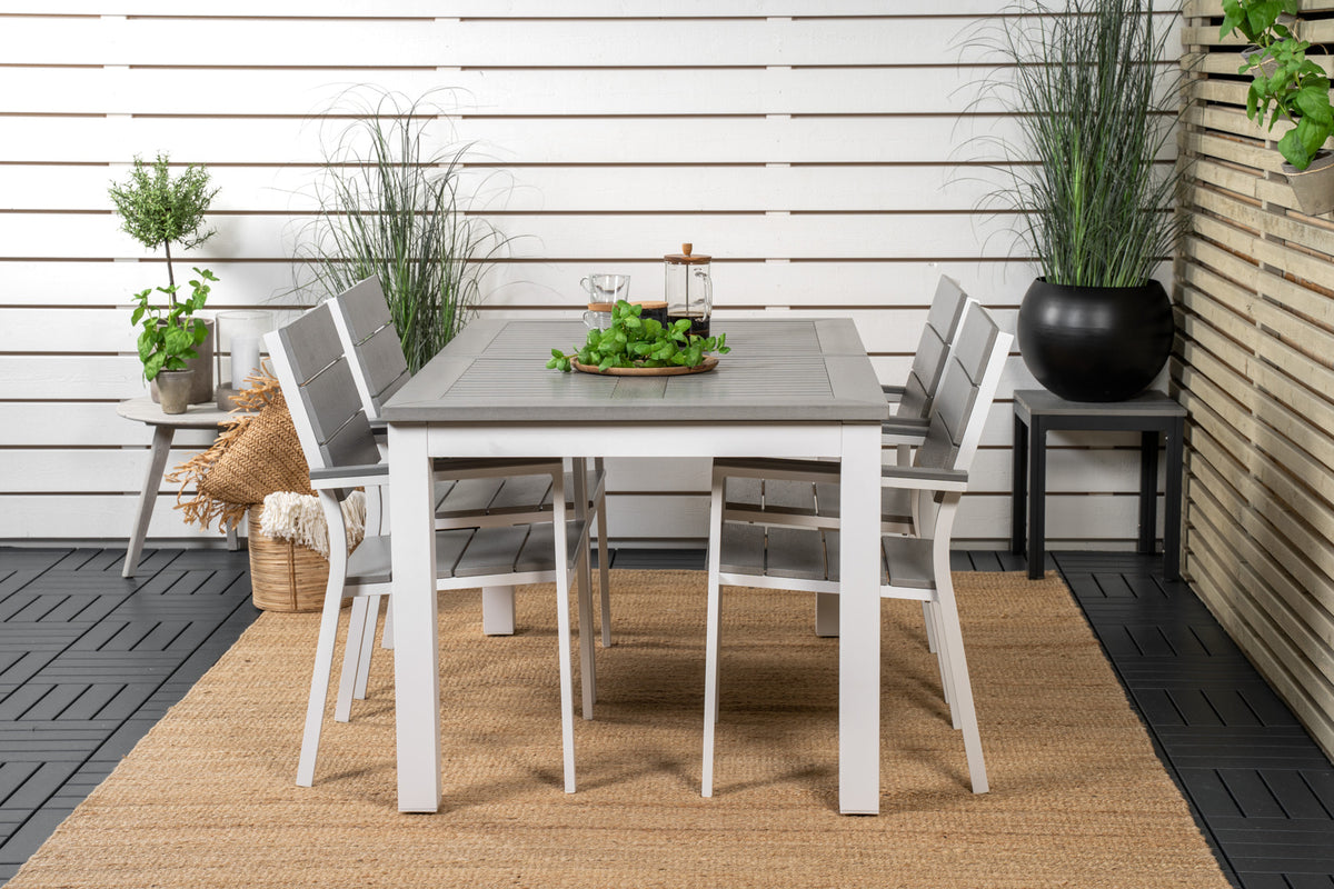 Dining Set Grey Grey
