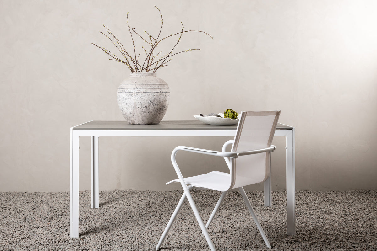 Rectangular Dining Table 75 x 150 x 90 Grey