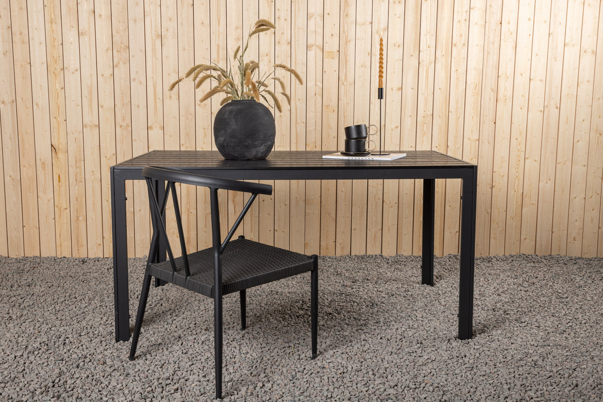 Rectangular Dining Table 75 x 150 x 90 Black