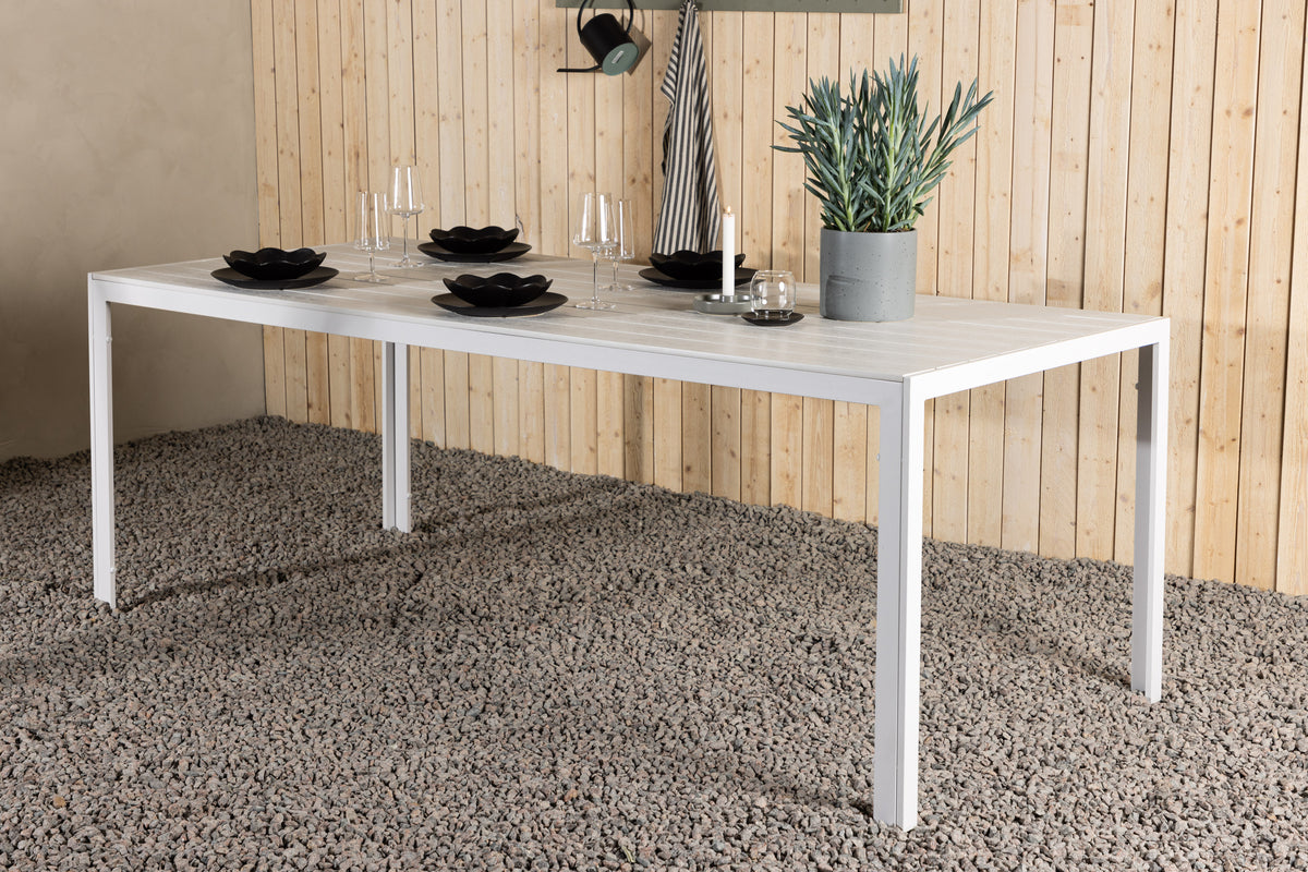 Rectangular Dining Table 90 x 205 White