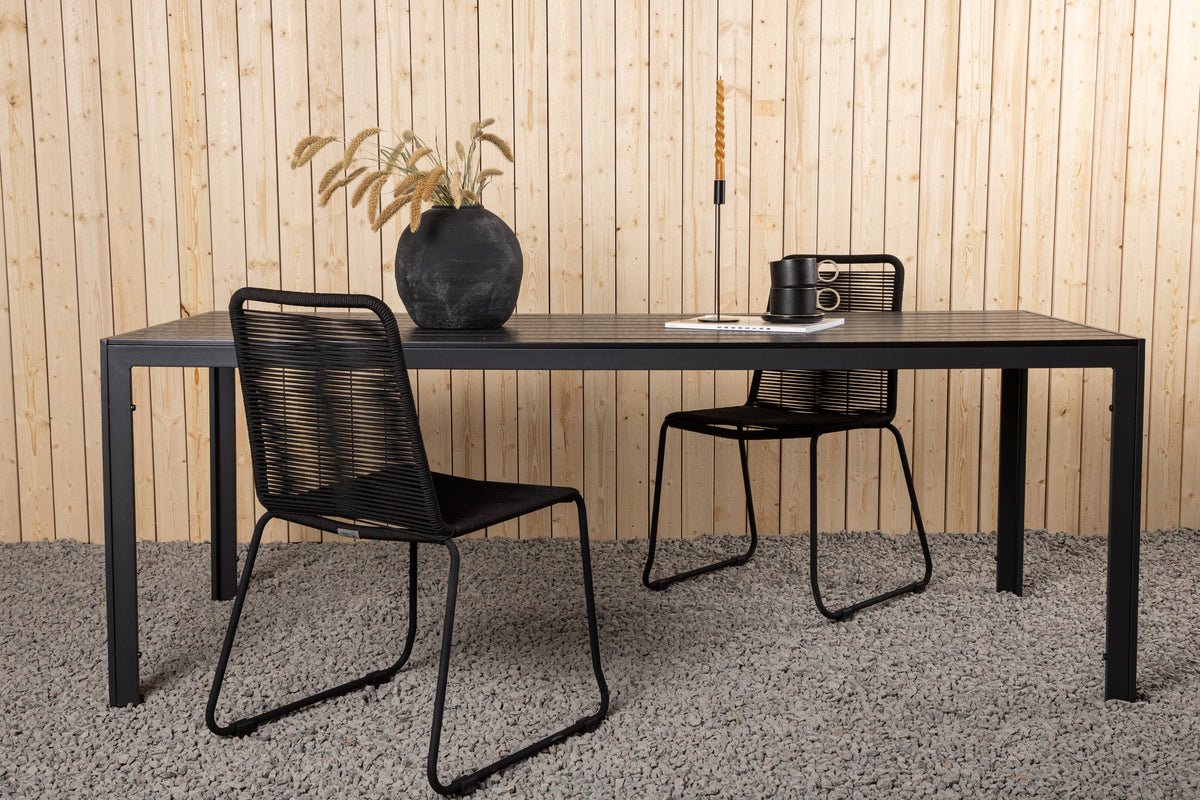 Rectangular Dining Table 73,5 x 205 x 90 Black