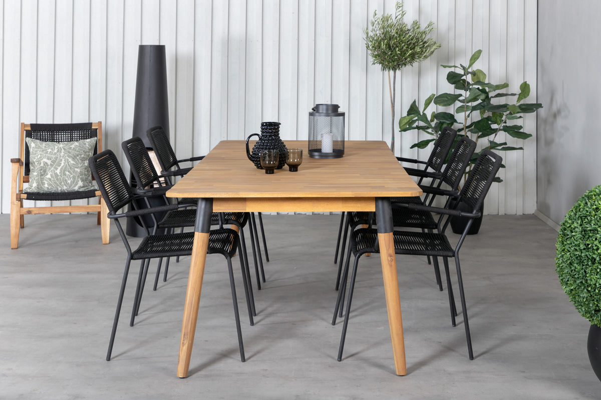 Rectangular Dining Table 75 x 210 x 100 Nature