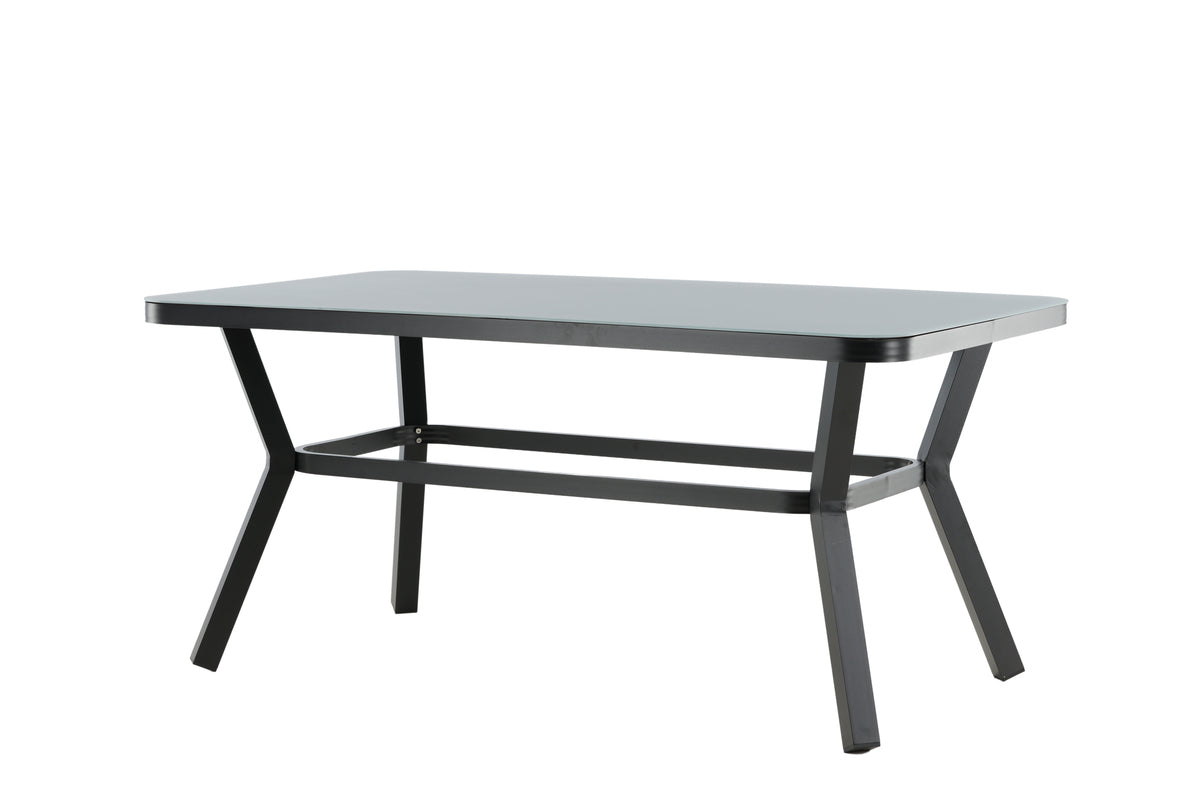 Rectangular Dining Table 74 x 160 x 90 Black
