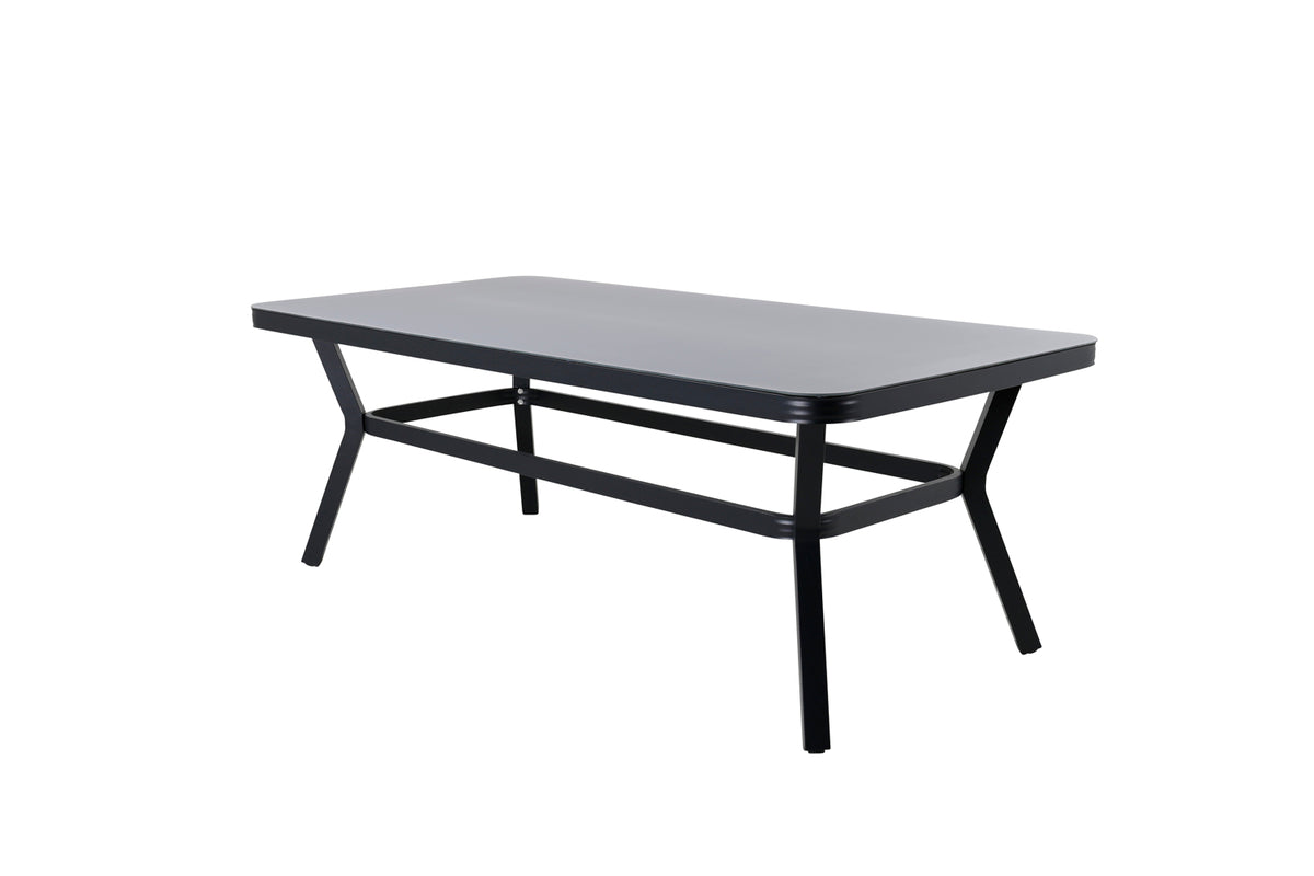Rectangular Dining Table 74 x 200 x 100 Black