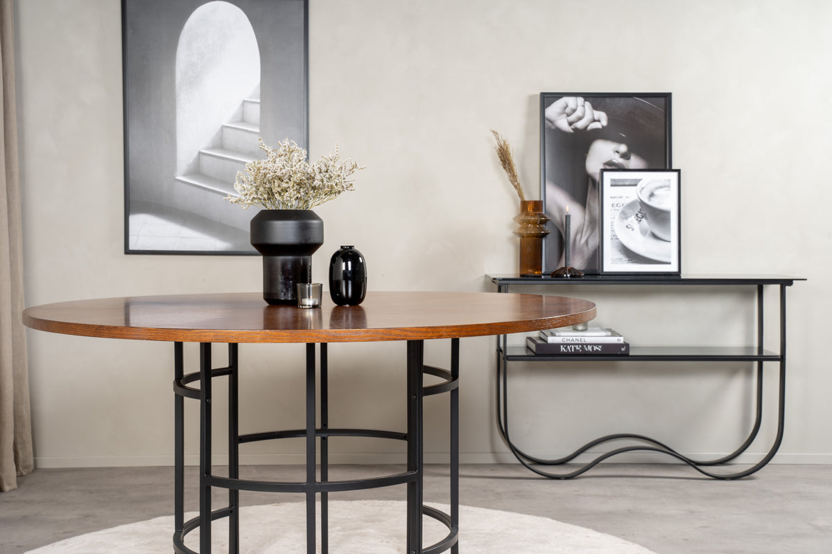 Round Dining Table ø140 Brown