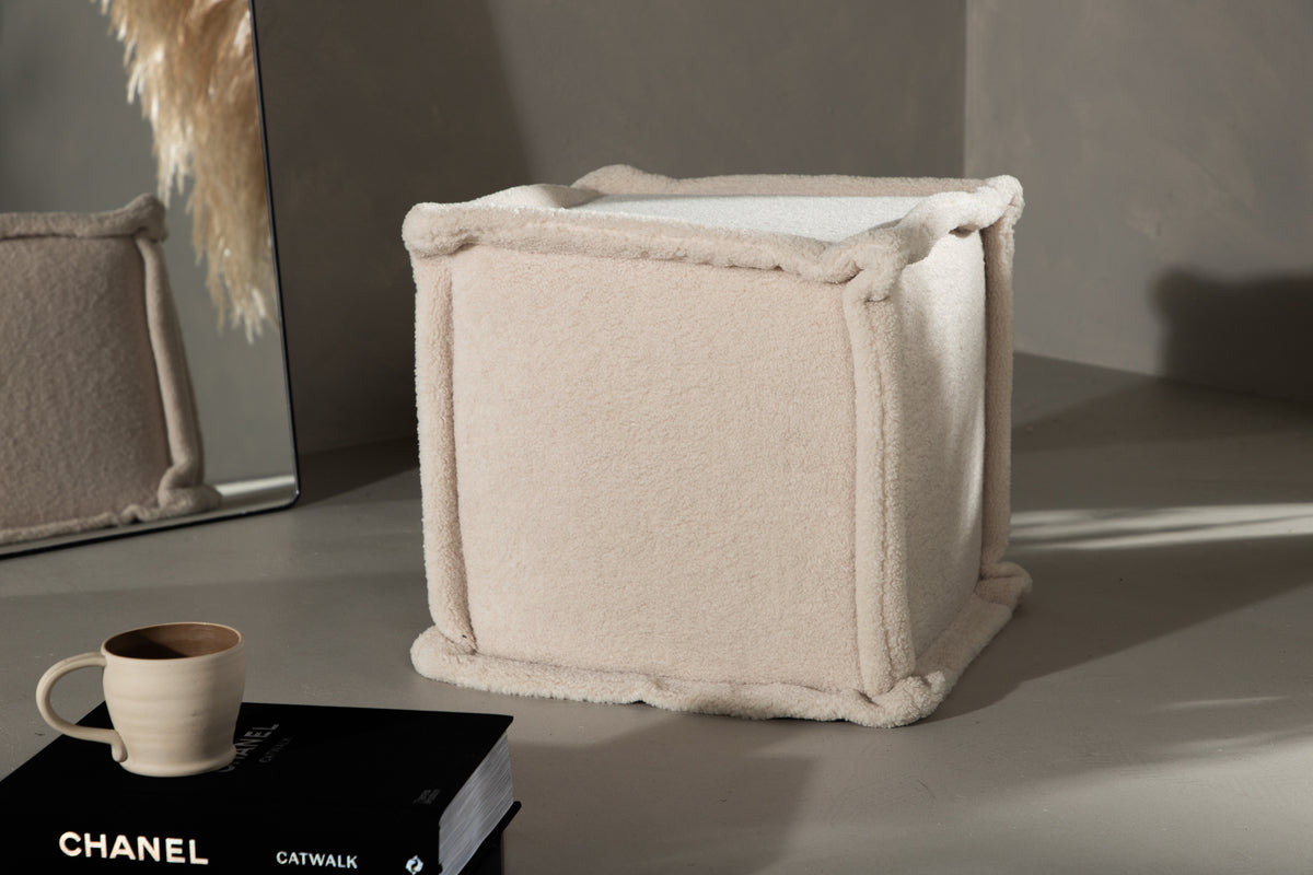 Pouf 40 x 40 x 38 White