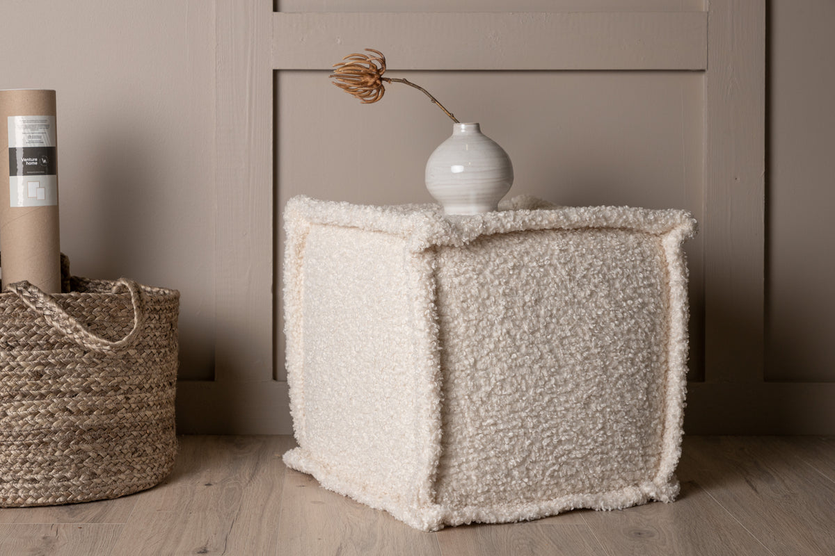 Pouf 40 x 40 x 38 White