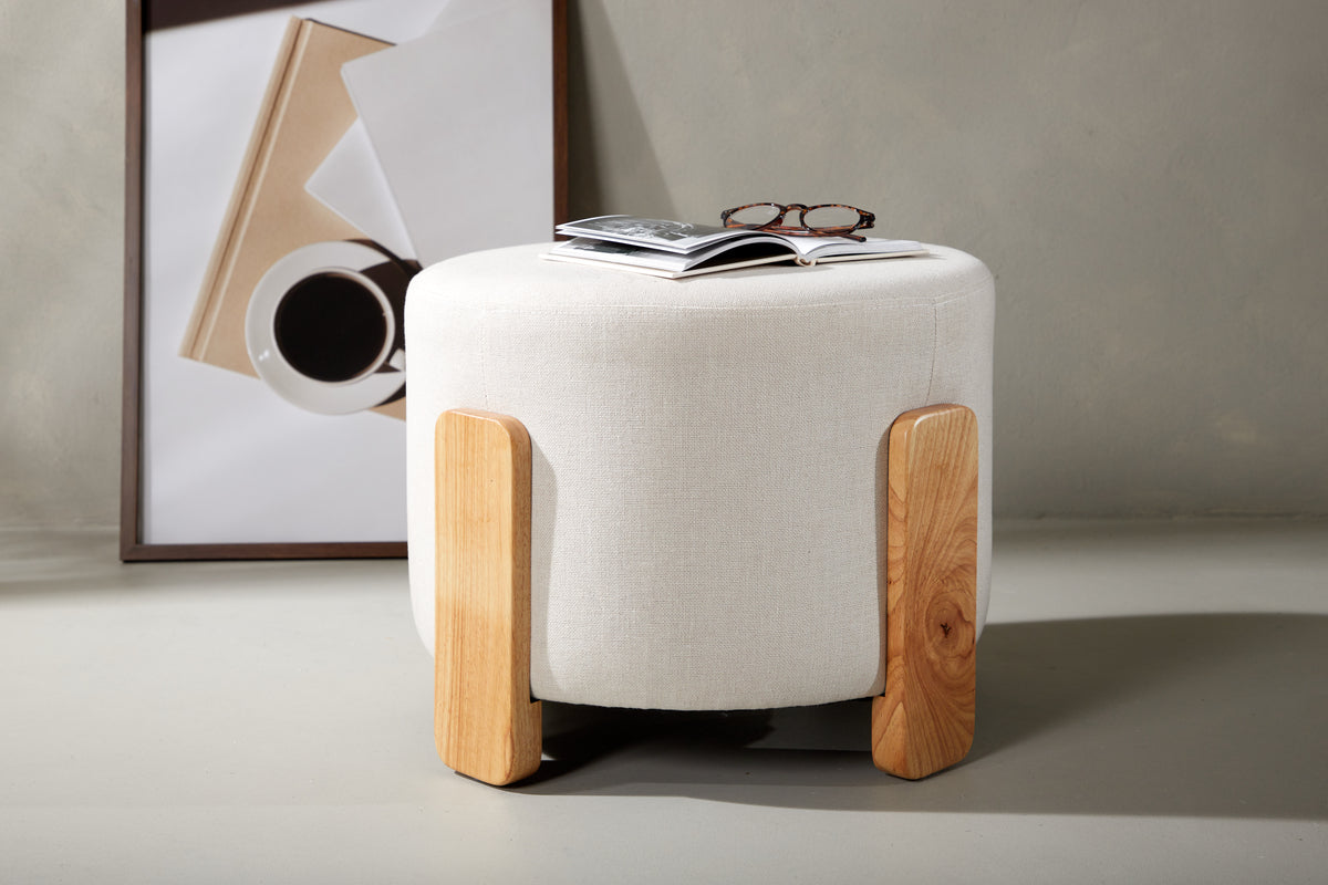 Ottoman ø52,5 ⌀50 White