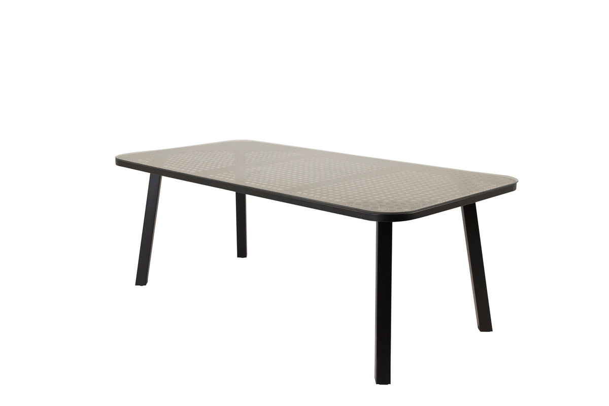 Rectangular Dining Table 74 x 200 x 100 Black
