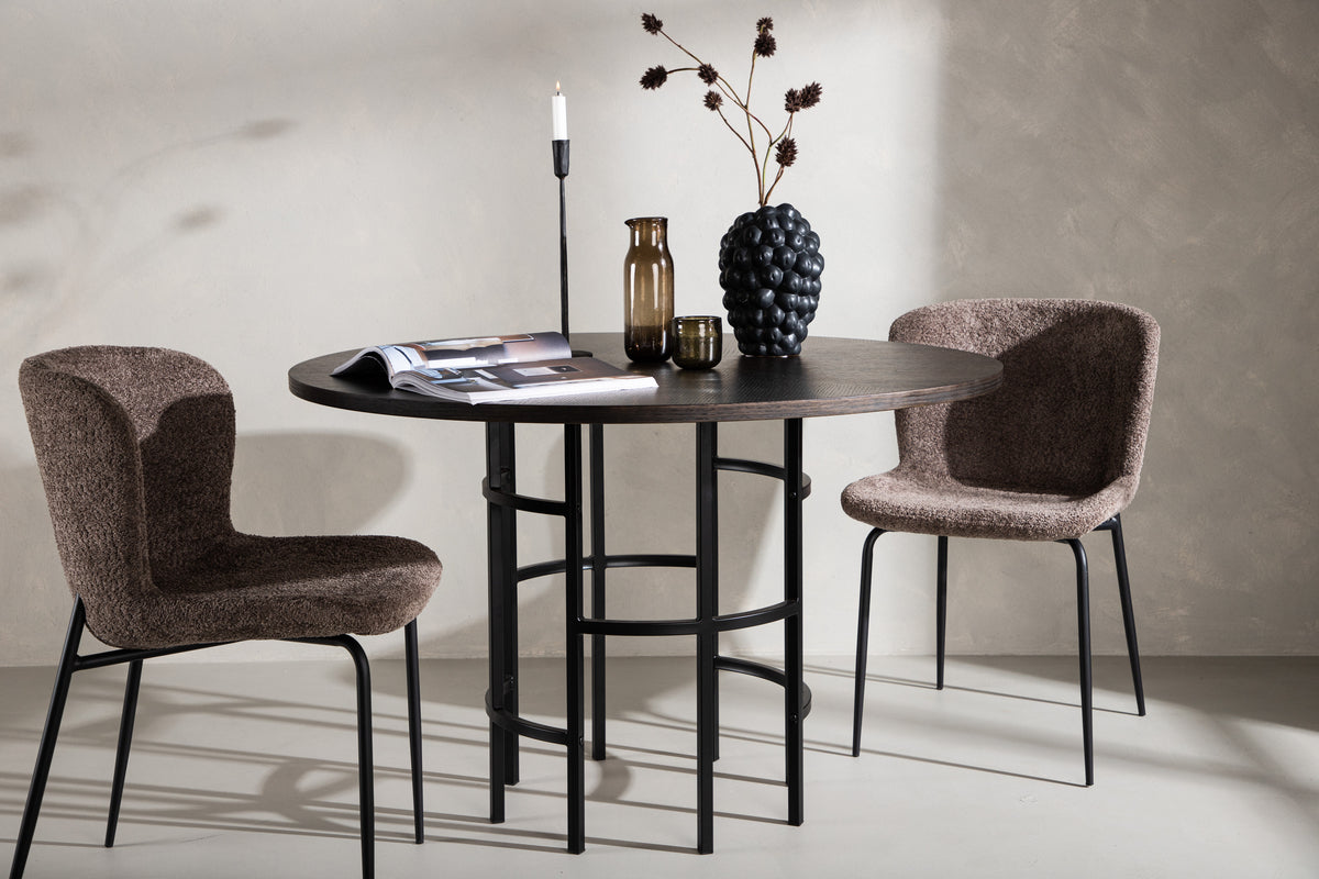 Round Dining Table ø115 Mocca