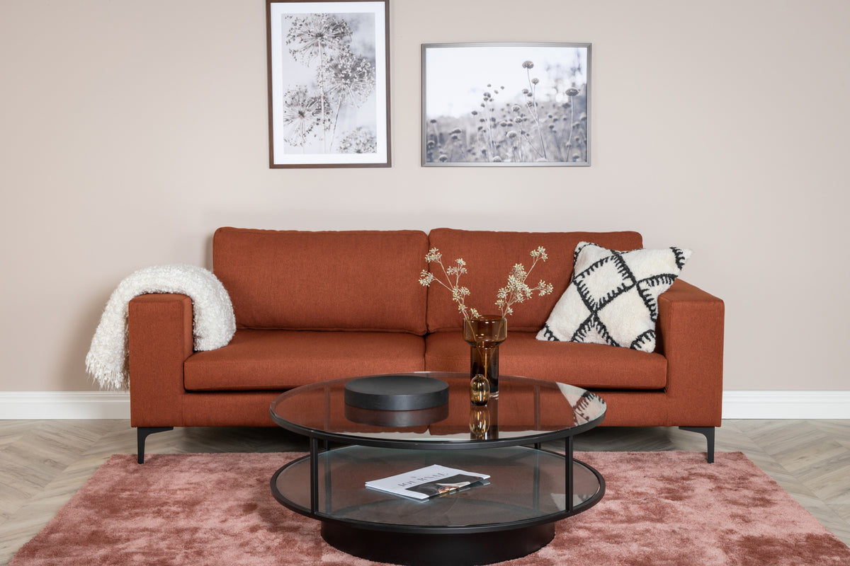 3-Seat Sofa Red