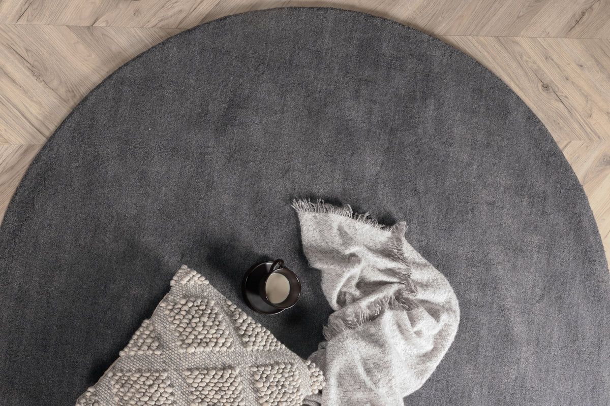 Round Carpet ⌀200 Dark Grey