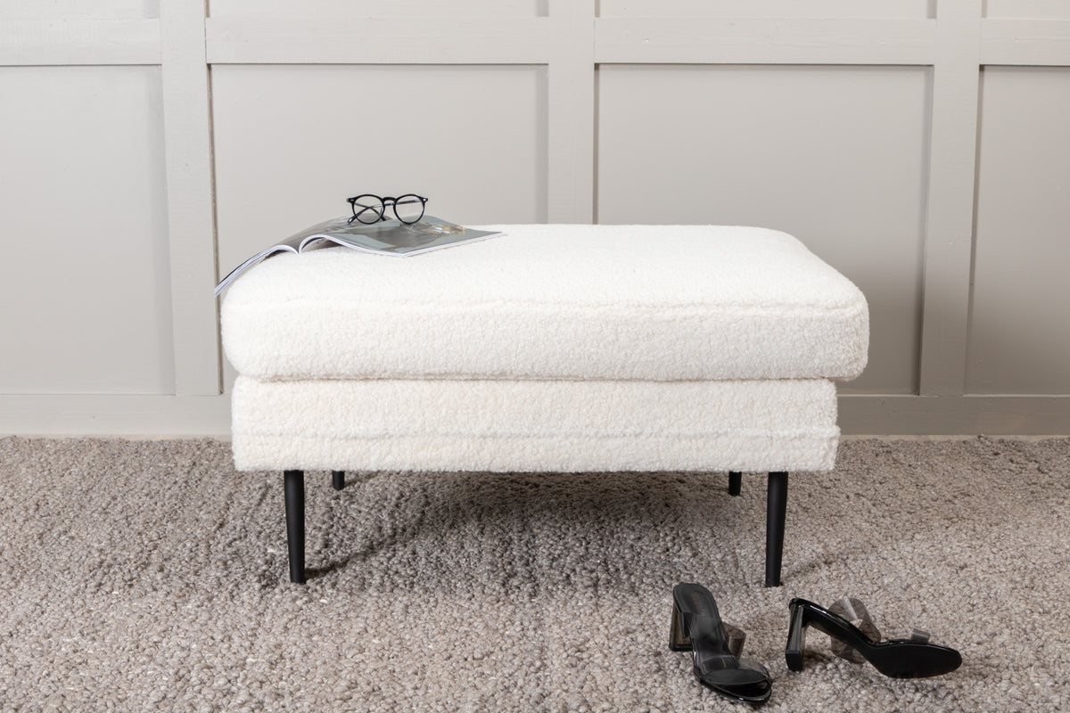 Ottoman 90 x 70 x 49 White