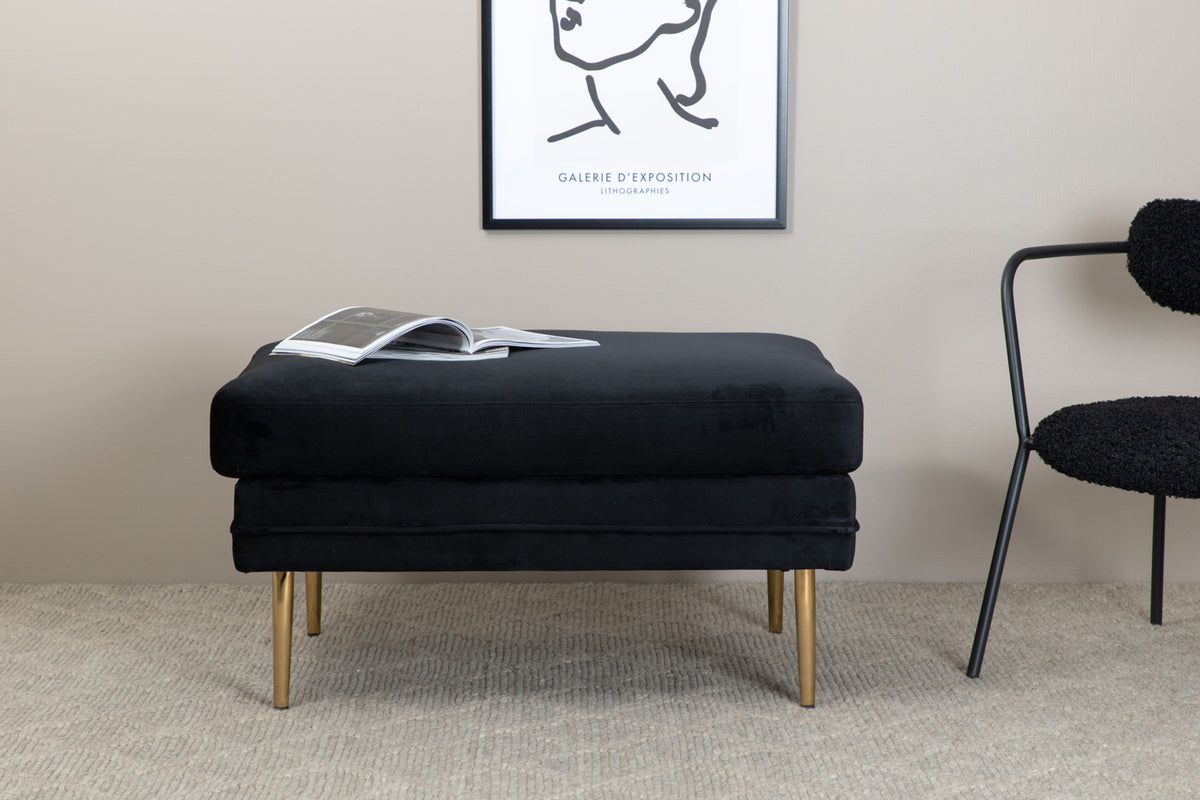 Ottoman 90 x 70 x 49 Black