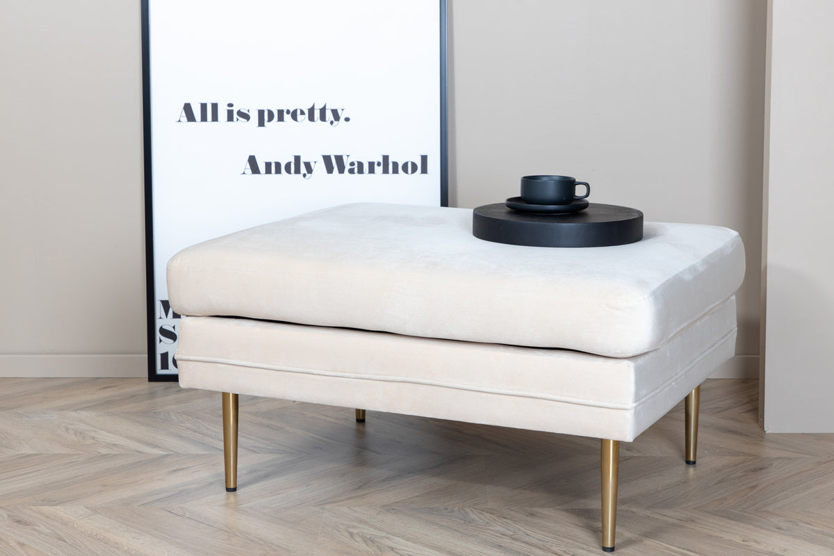 Ottoman 90 x 70 x 49 White
