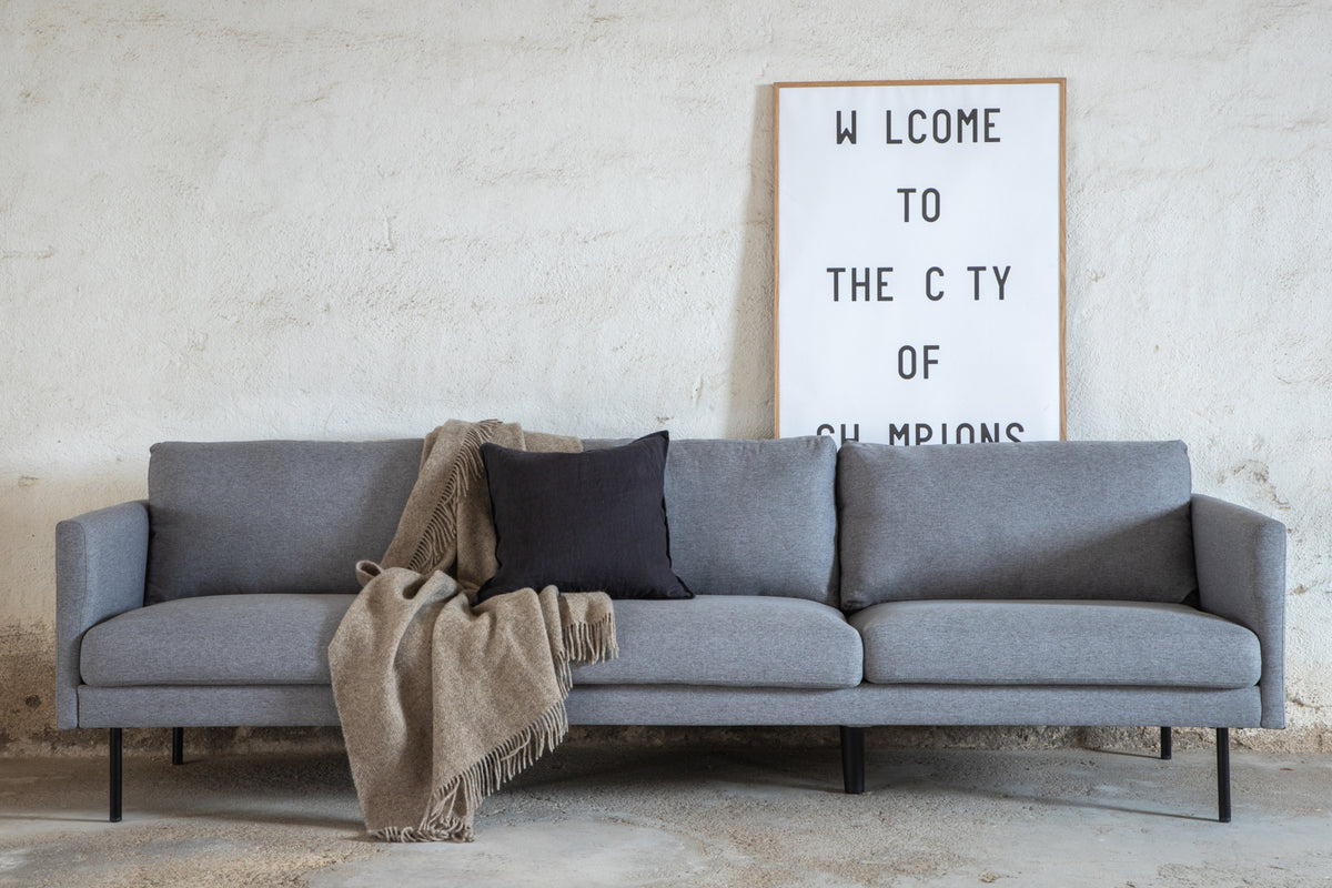 3-Seat Sofa Grey