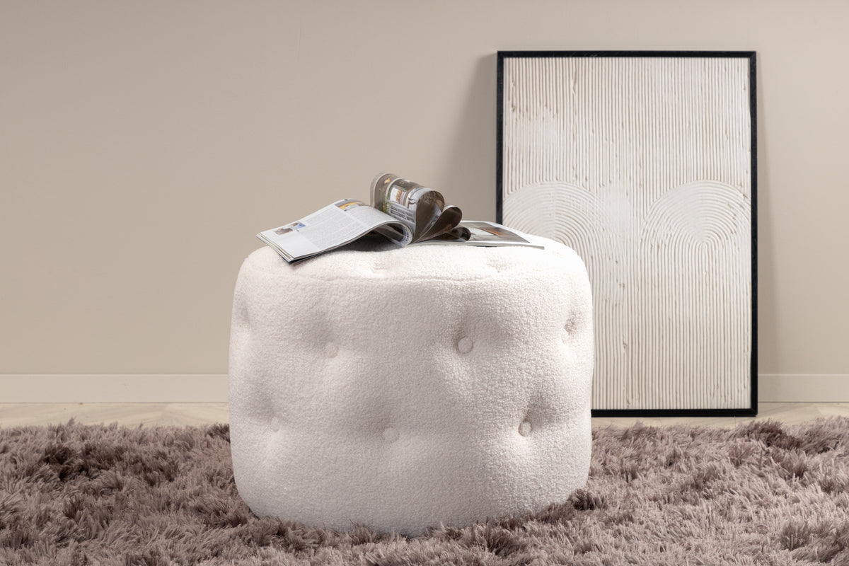 Pouf ø55 ⌀55 White