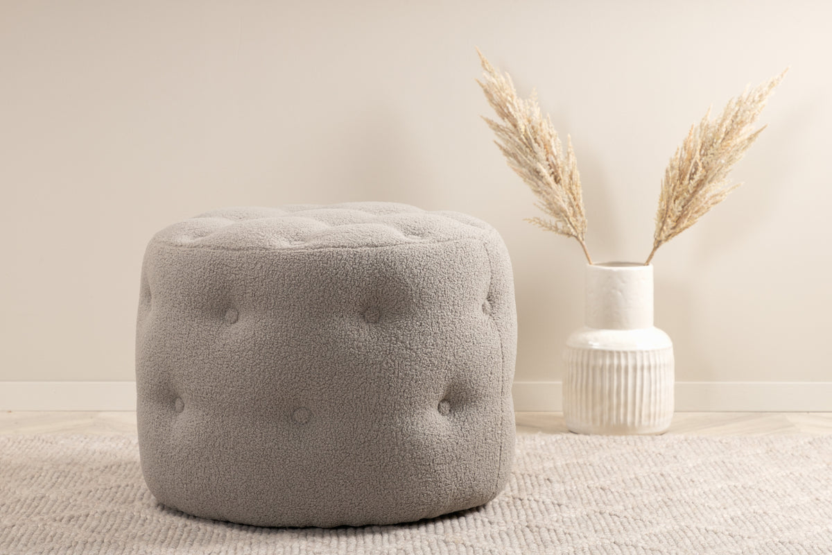 Pouf ø55 ⌀55 Greige