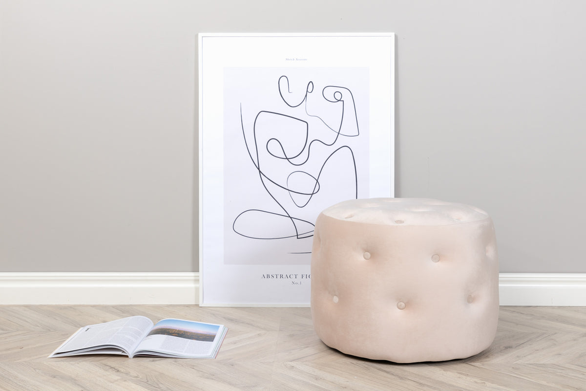 Pouf ø55 ⌀55 White