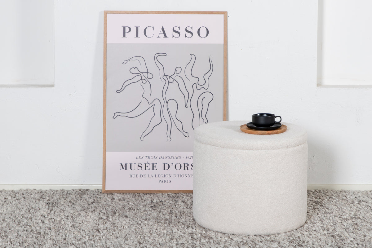 Pouf ø51 ⌀51 White