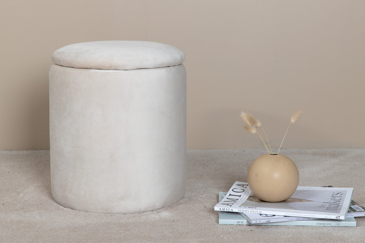 Pouf ø32 ⌀32 White