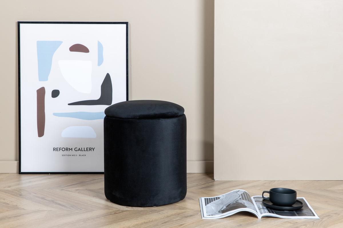 Pouf ø32 ⌀32 Black