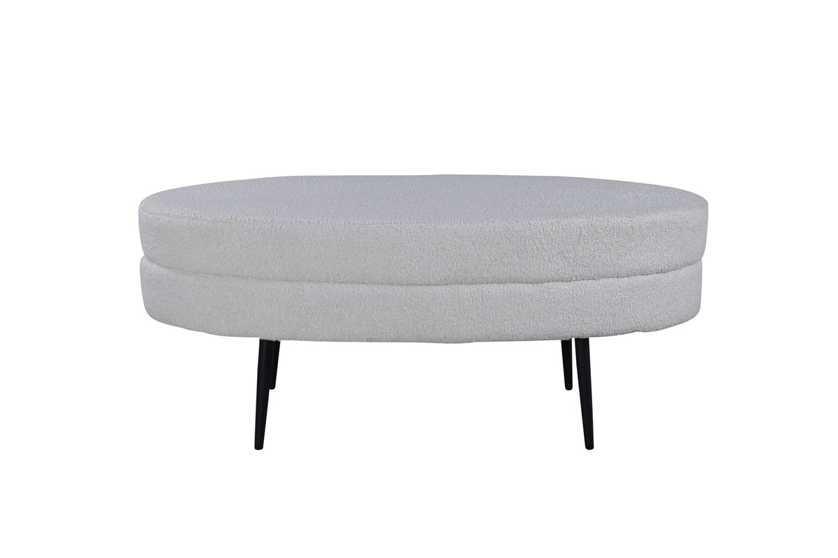 Ottoman 100 x 40 x 41 White