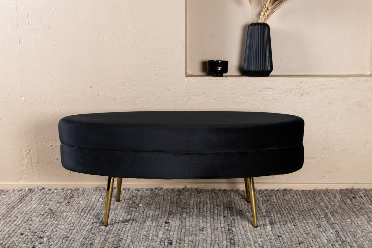Ottoman 100 x 40 x 41 Black