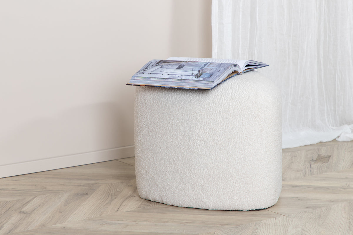 Pouf ø46 ⌀46 White
