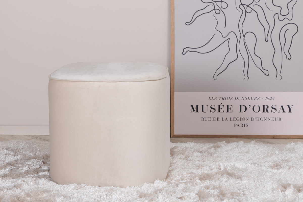 Pouf ø44 ⌀44 White