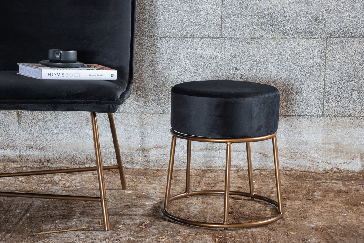 Pouf ø45,5 ⌀45.5 Black