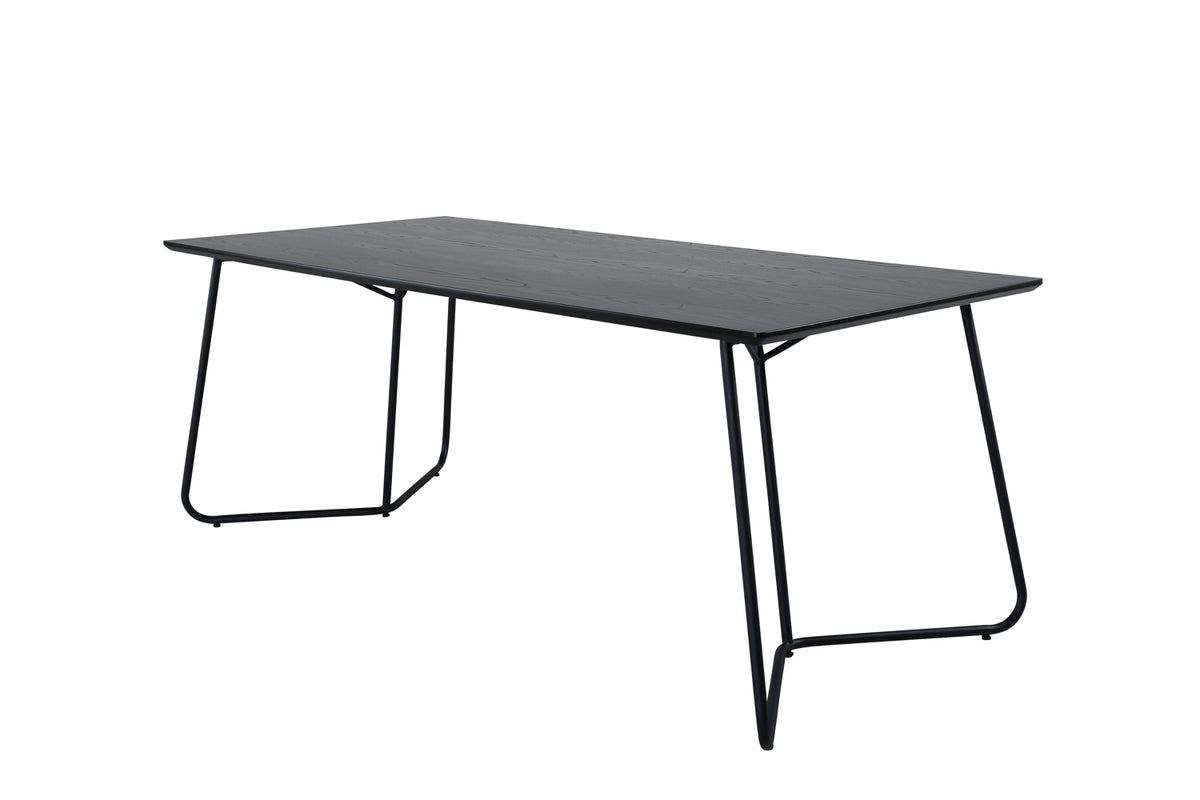 Rectangular Dining Table 75 x 190 x 90 Black