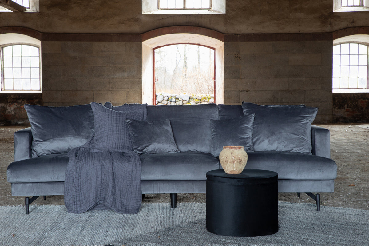 3-Seat Sofa Dark Grey