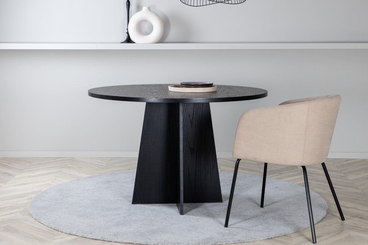 Round Dining Table ø110 Black