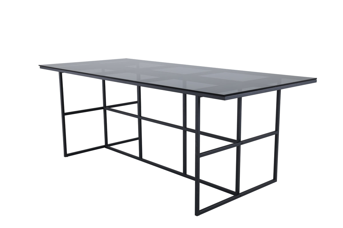 Rectangular Dining Table 74 x 200 x 90 Black