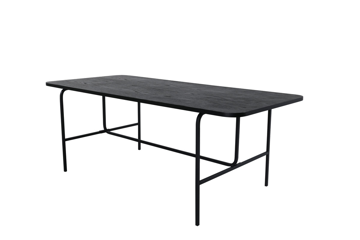 Rectangular Dining Table 75 x 200 x 90 Black