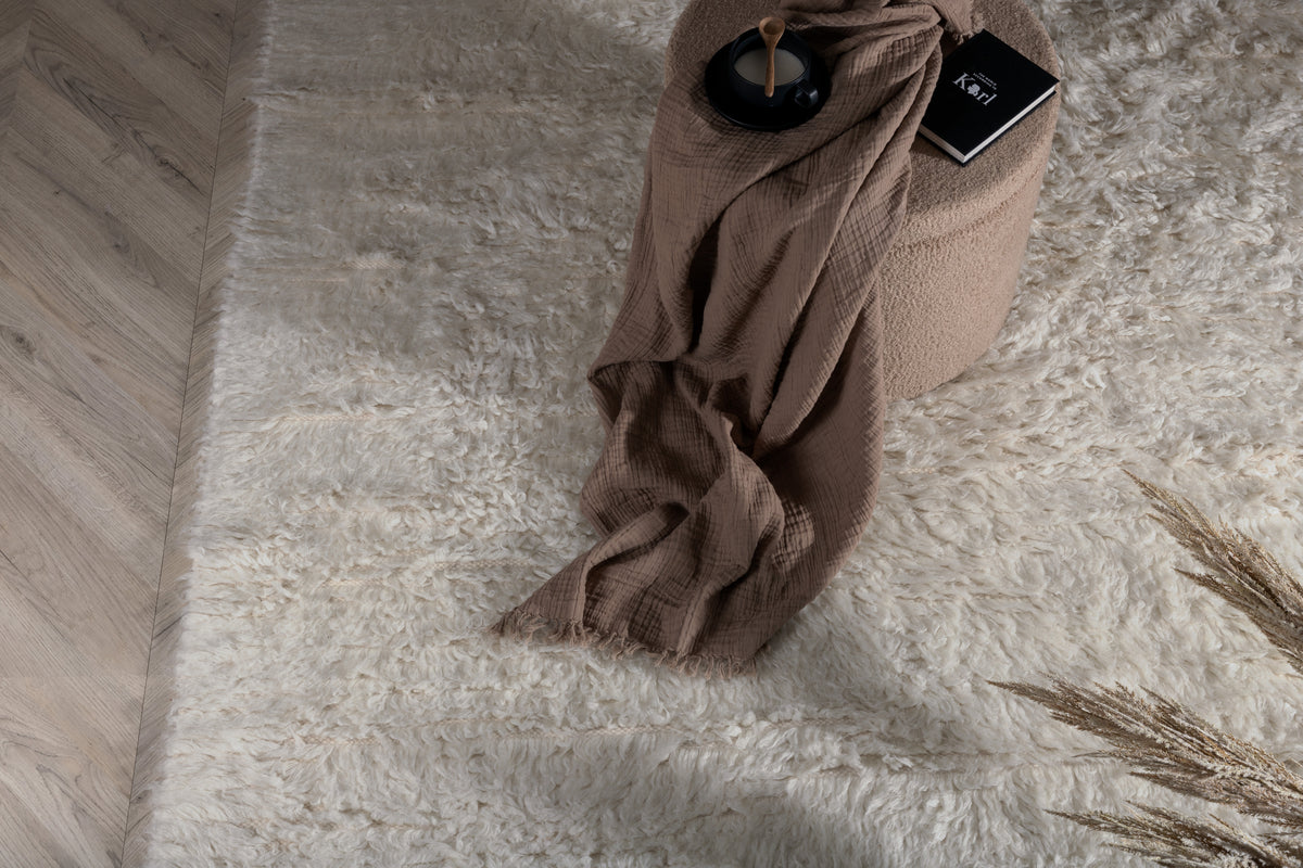 Rectangular Carpet 200 x 300 White