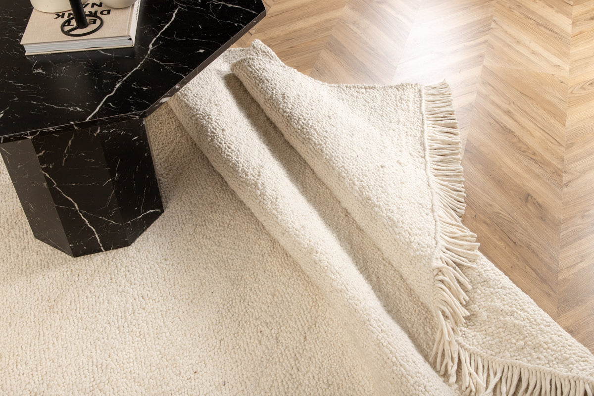 Rectangular Carpet 230 x 160 White