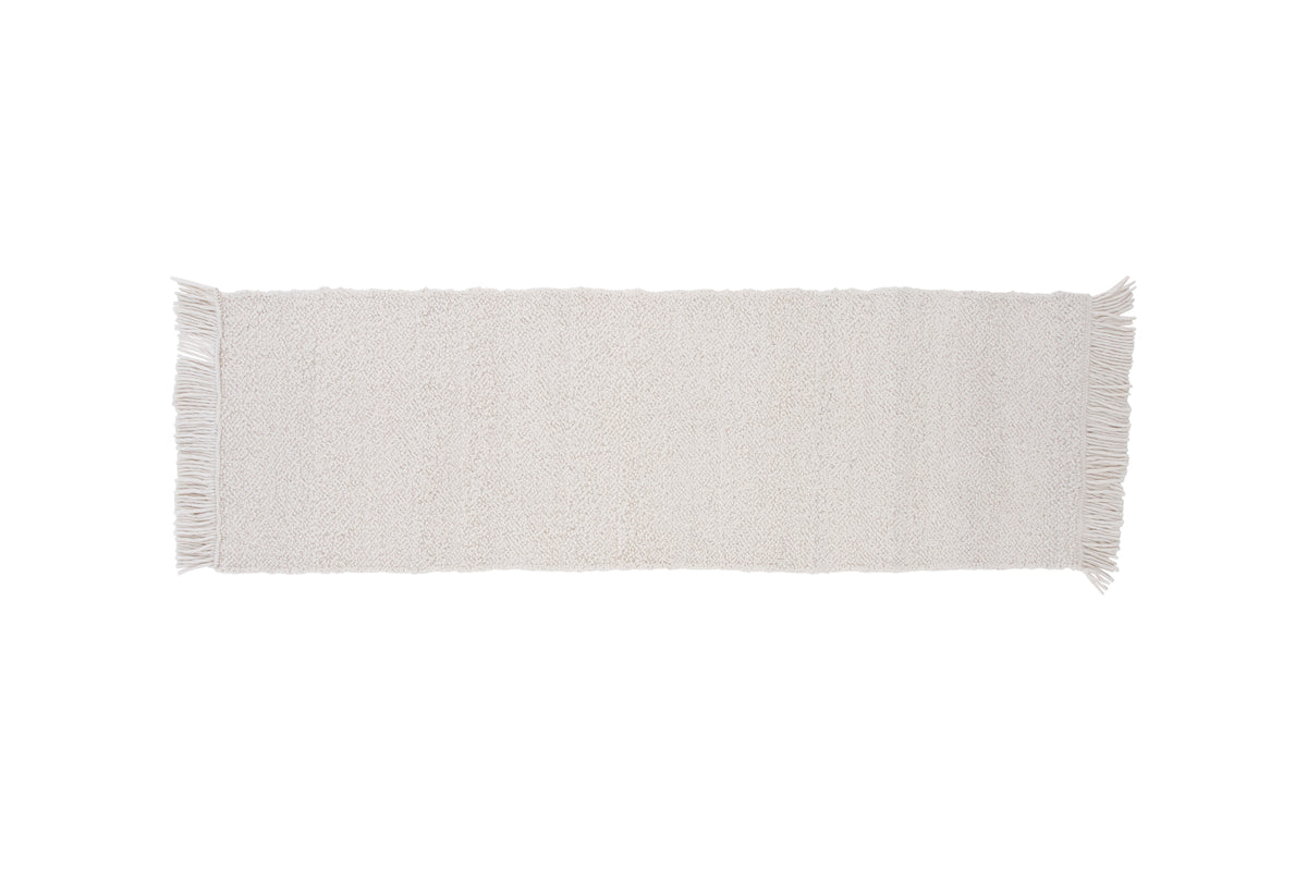 Rectangular Carpet 250 x 80 White
