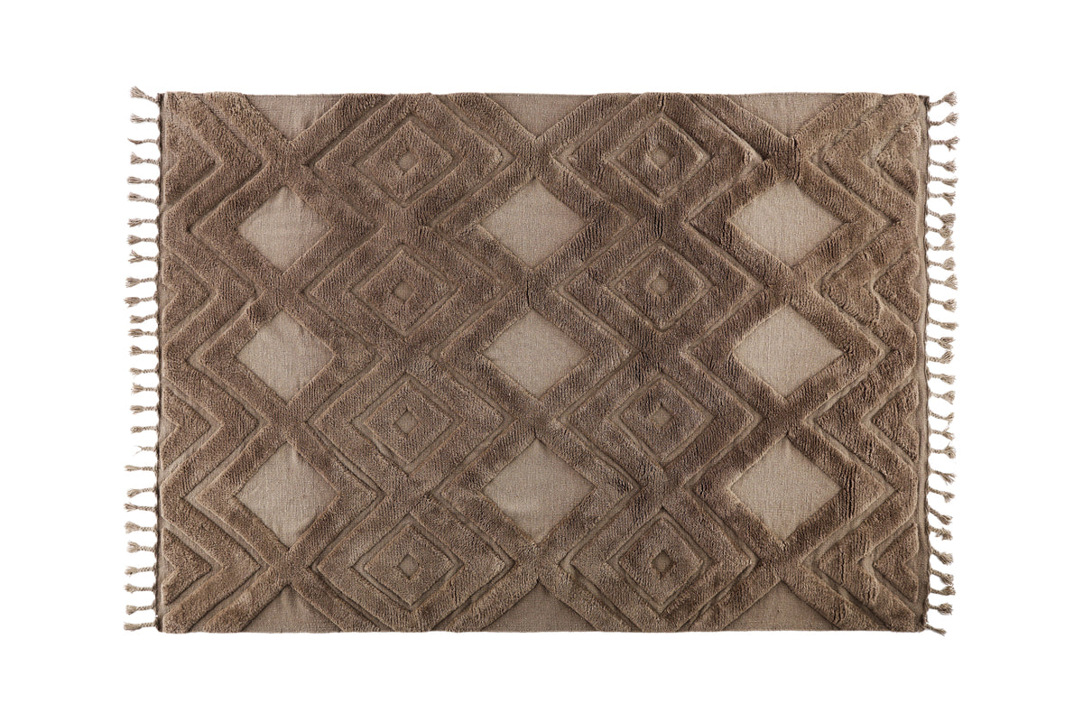 Rectangular Carpet 300 x 400 Dark Brown