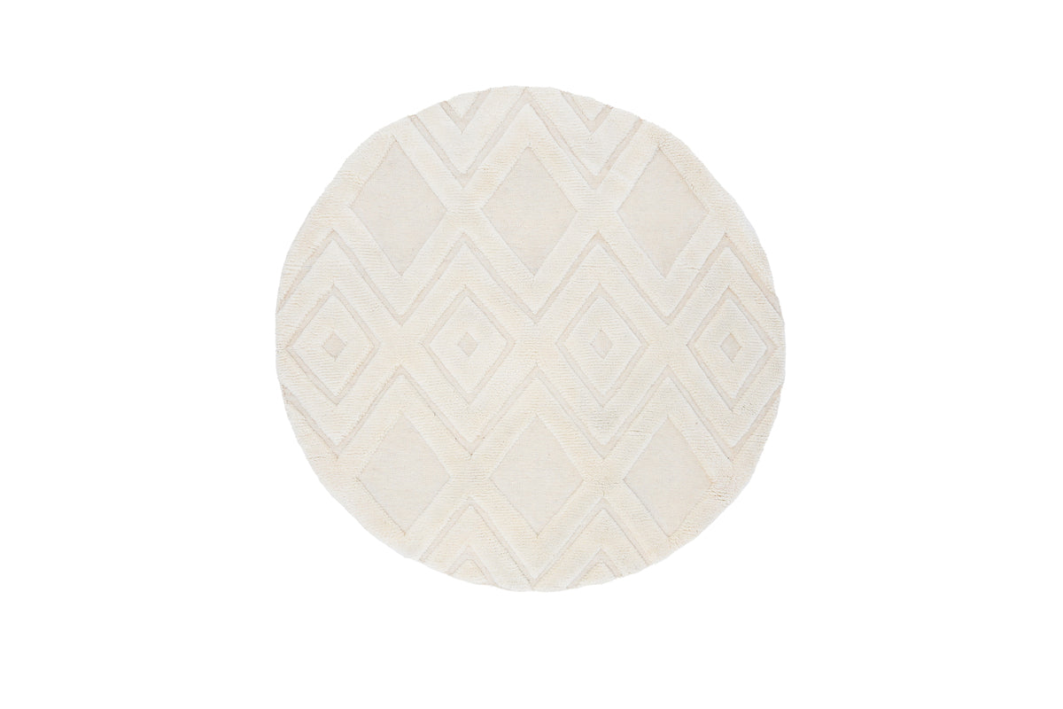Round Carpet ⌀200 White