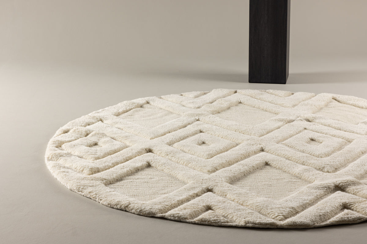 Round Carpet ⌀200 White